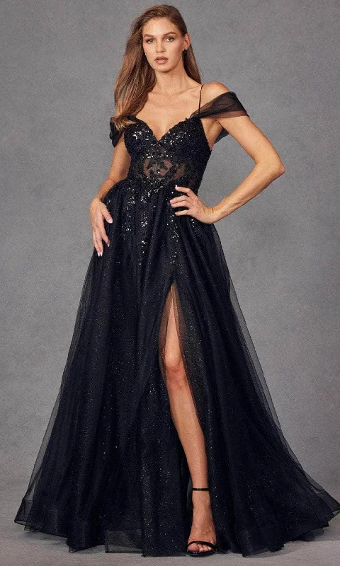 Juliet Dresses JT2466A - Sweetheart Glitter Prom Gown