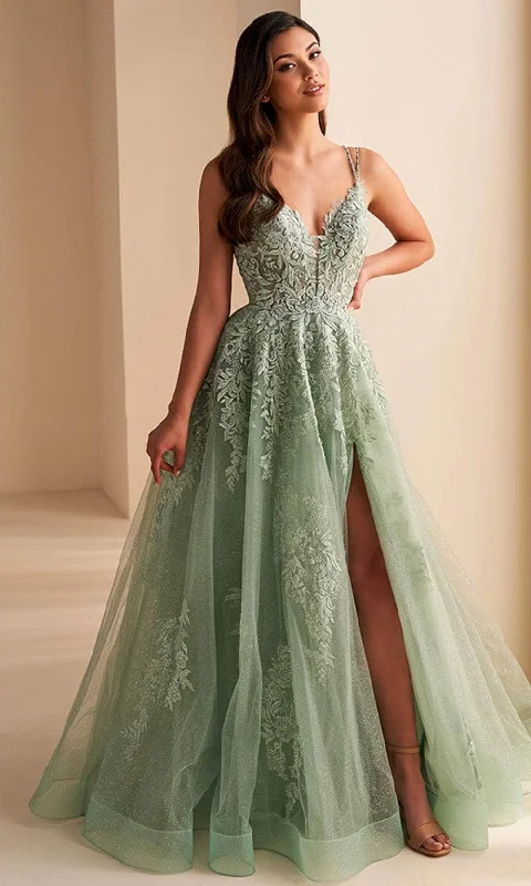 Ellie Wilde EW36226 - Beaded Dual Straps Prom Gown