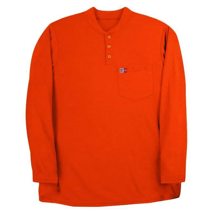 Big Bill FR DW18PD8-ORA Orange Long Sleeve Henley