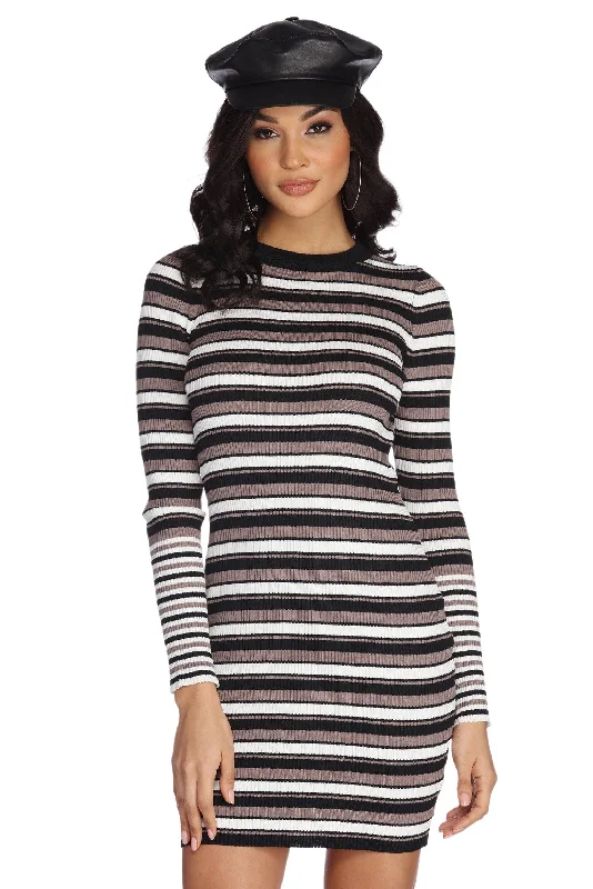 On The Cool Scale Sweater Dress