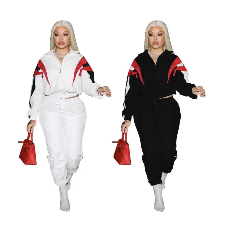 Women Boutique Tracksuit Coat Two Piece Fall Set Casual Clothing Jogger 2 Pieces Pants Sets for Fall 2022 Women Clothes