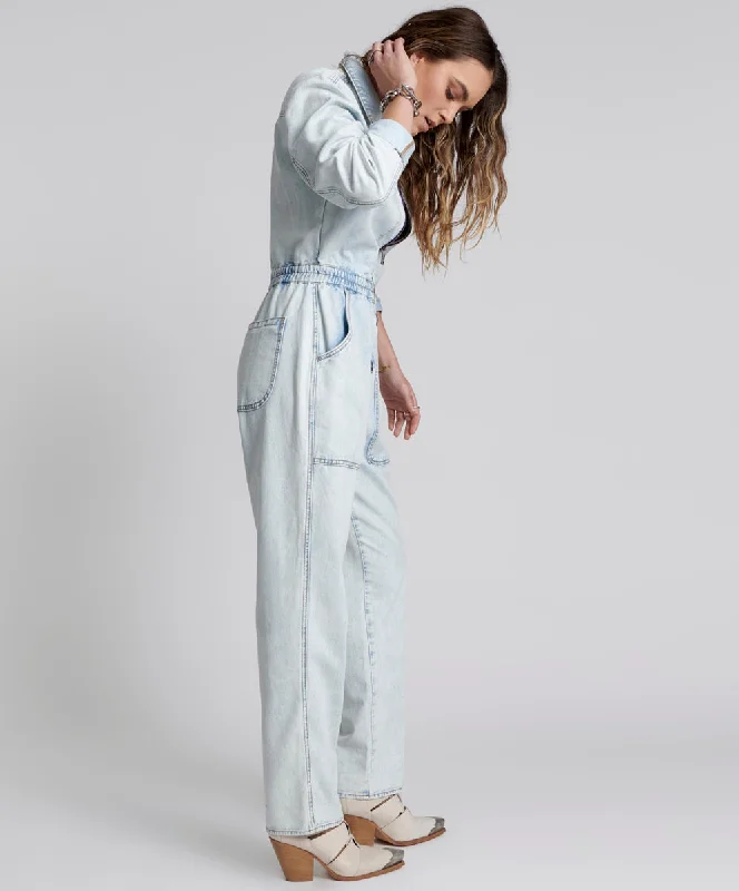 FLORENCE OLIVIA DENIM JUMPSUIT