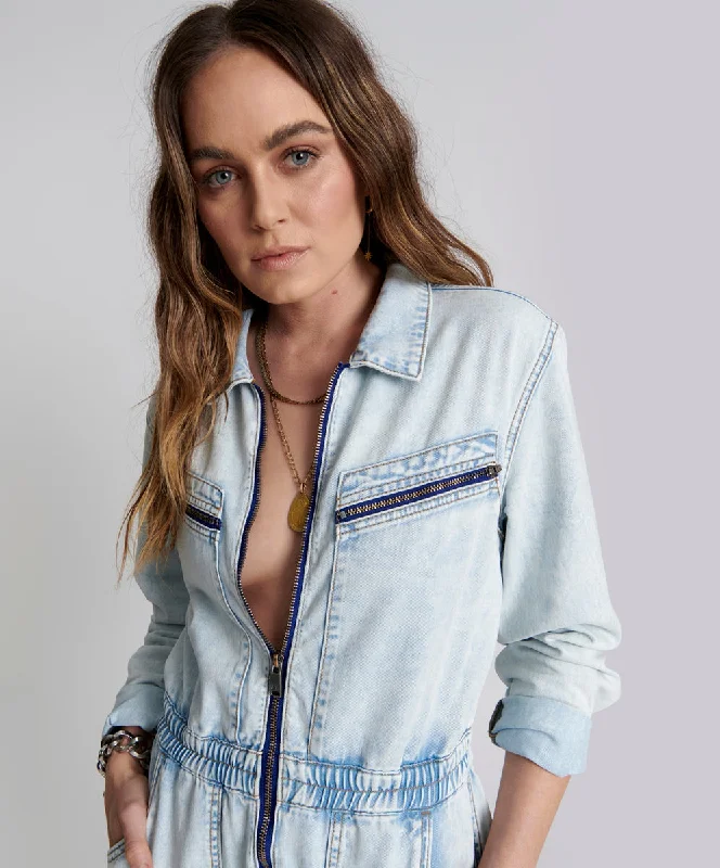 FLORENCE OLIVIA DENIM JUMPSUIT