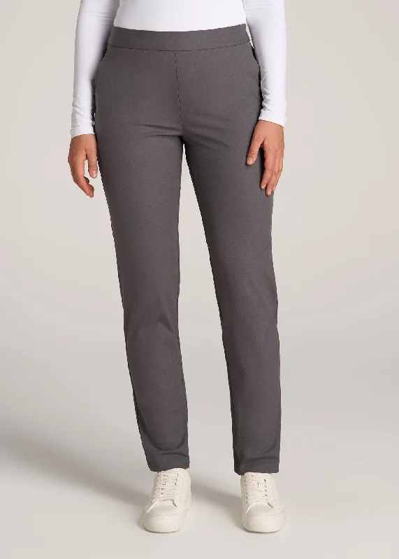 Pull-on Traveler Pants 2.0 for Tall Women in Light Ash