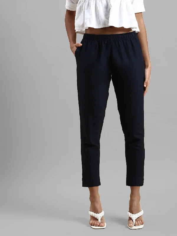 Woven Kurti Pant-Navy